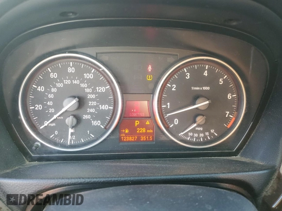 2011 BMW 3 Series 328i with VIN WBAPH5G50BNM73485, listed as a Copart auction lot 46947395 with 123,827 mi miles and Salvage Title. Bid and sale history available at carsss.com. Image 9.