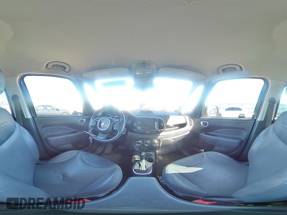 2014 FIAT 500L Lounge with VIN ZFBCFACH0EZ004946, listed as a Copart auction lot 49595515 with 98,669 mi miles and Salvage Title. Bid and sale history available at carsss.com. Image 14.