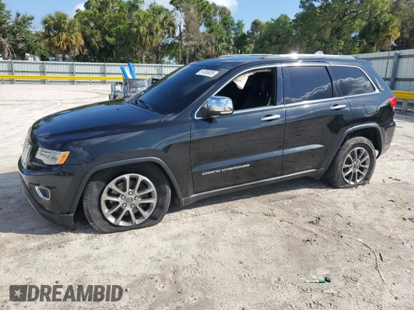 2015 Jeep Grand Cherokee Limited with VIN 1C4RJFBG0FC651055, listed as a Copart auction lot 51355835 with 123,374 mi miles and Salvage Title. Bid and sale history available at carsss.com. Image 1.