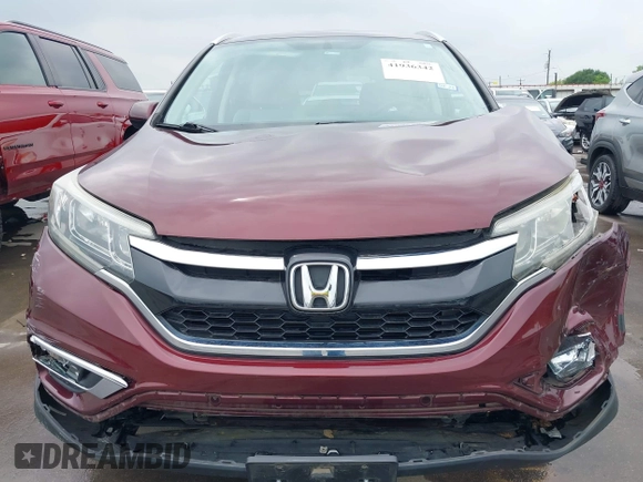 2015 Honda CR-V EX-L with VIN 2HKRM3H77FH519752, listed as a IAAI auction lot 41936342 with 73,378 mi miles. Bid and sale history available at carsss.com. Image 6.