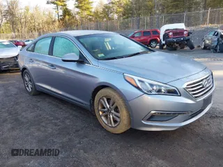 2015 Hyundai Sonata SE z VIN 5NPE24AF6FH158414, wystawiony jako IAAI lot #41829689 z przebiegiem 88 378 mil mil oraz . Historia ofert i sprzedaży dostępna na DreamBid. Obrazek 1.