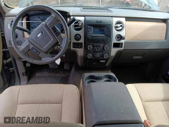2013 Ford F-150 XL with VIN 1FTFW1ET7DKF86532, listed as a Copart auction lot 57593085 with 128,269 mi miles and Salvage title. Bid and sale history available at DreamBid. Image 8.