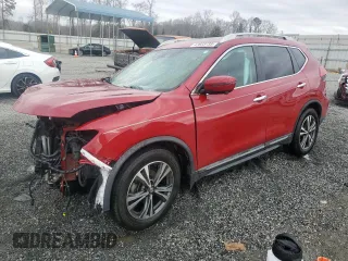 2017 Nissan Rogue SV with VIN 5N1AT2MT8HC799897, listed as a Copart auction lot 47623735 with 52,205 mi miles and Salvage Title. Bid and sale history available at carsss.com. Image 1.