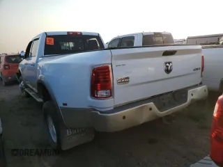 2013 Ram 3500 Longhorn with VIN 3C63RRKL9DG548814, listed as a Copart auction lot 61847214 with 0 mi miles and Salvage Title. Bid and sale history available at carsss.com. Image 2.