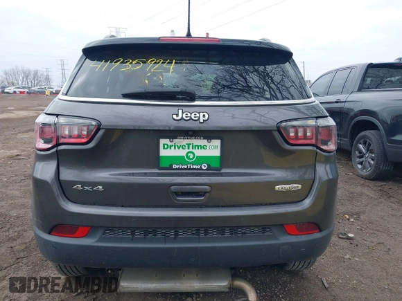 2018 Jeep Compass Altitude with VIN 3C4NJDBB3JT161844, listed as a IAAI auction lot 41935924 with 80,342 mi miles and . Bid and sale history available at DreamBid. Image 16.