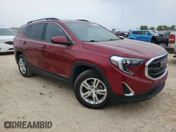 2019 GMC Terrain SLE with VIN 3GKALMEV2KL367595, listed as a Copart auction lot 51835225 with 0 mi miles and Clean Title. Bid and sale history available at carsss.com. Image 4.