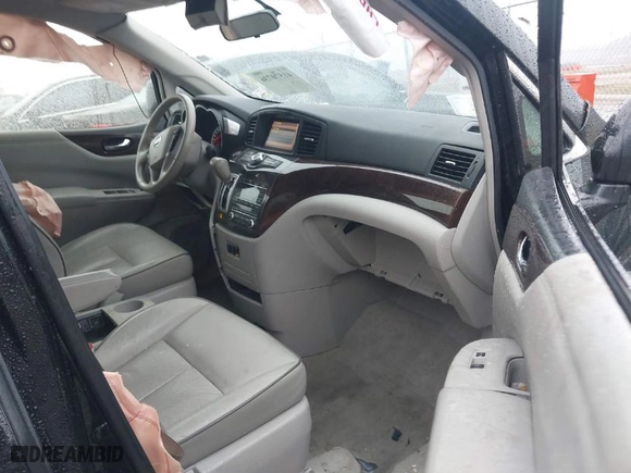 2015 Nissan Quest SV with VIN JN8AE2KP8F9132170, listed as a IAAI auction lot 41570736 with 117,319 mi miles. Bid and sale history available at carsss.com. Image 5.