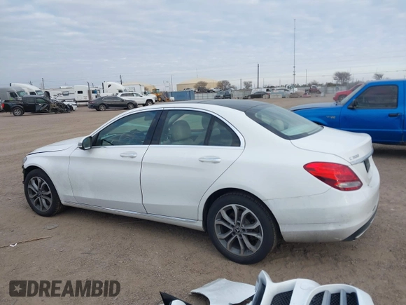 2017 Mercedes-Benz C 300 with VIN 55SWF4KB1HU230253, listed as a IAAI auction lot 41621762 with 138,299 mi miles and . Bid and sale history available at carsss.com. Image 15.