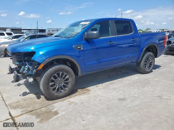 2019 Ford Ranger XL with VIN 1FTER4EH2KLB22247, listed as a Copart auction lot 54439635 with 82,916 mi miles and Salvage Title. Bid and sale history available at carsss.com. Image 1.