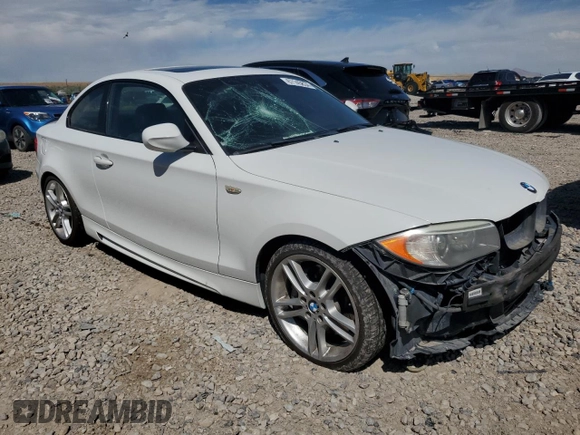 2012 BMW 1 Series 135i with VIN WBAUC9C52CVM12915, listed as a Copart auction lot 67145834 with 114,306 mi miles and Salvage title. Bid and sale history available at DreamBid. Image 4.