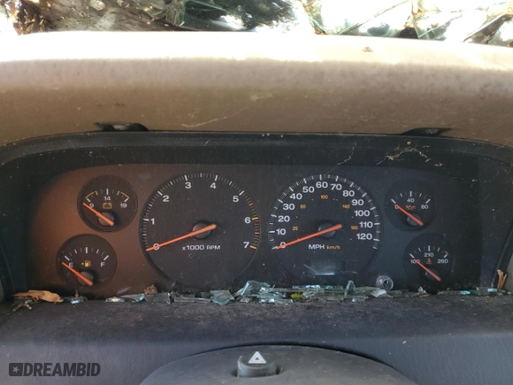 2001 Jeep Grand Cherokee Laredo with VIN 1J4GW48S11C542230, listed as a Copart auction lot 50038975 with 0 mi miles and Non Repairable. Bid and sale history available at carsss.com. Image 9.