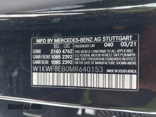 2021 Mercedes-Benz C 300 с VIN W1KWF8EB0MR640153, выставлен на аукционе IAAI как лот 41164310 с пробегом 34 364 миль миль и . История ставок и продаж доступна на DreamBid. Изображение 9.