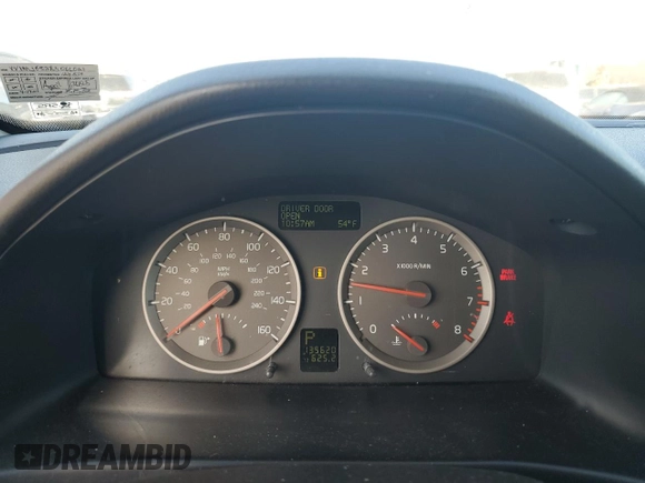 2005 Volvo V50 с VIN YV1MJ682X52066021, выставлен на аукционе Copart как лот 78925304 с пробегом 135 620 миль миль и Списание • Salvage title. История ставок и продаж доступна на DreamBid. Изображение 9.