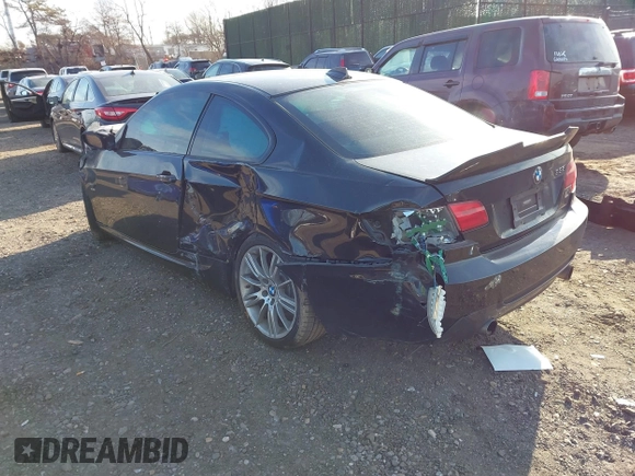 2011 BMW 3 Series 335i xDrive with VIN WBAKF9C54BE620307, listed as a IAAI auction lot 41286004 with 98,532 mi miles. Bid and sale history available at carsss.com. Image 3.