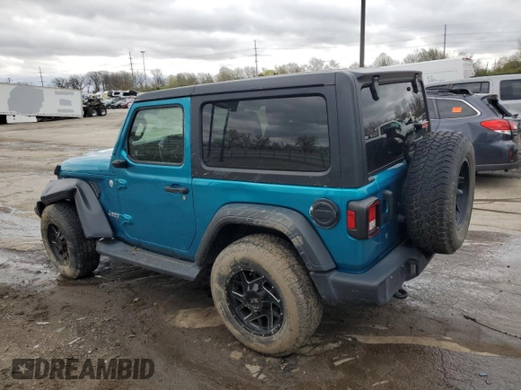 2020 Jeep Wrangler Sport S with VIN 1C4GJXAN3LW202881, listed as a Copart auction lot 53706335 with 47,743 mi miles and Salvage title. Bid and sale history available at DreamBid. Image 2.