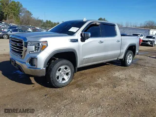 2019 GMC Sierra 1500 SLT with VIN 3GTU9DEDXKG273682, listed as a IAAI auction lot 41131281 with 1 mi miles. Bid and sale history available at carsss.com. Image 2.