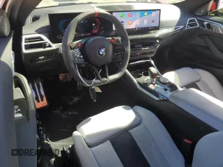 2025 BMW M4 Competition xDrive with VIN WBS33HK08SCT85432, listed as a Copart auction lot 42411825 with 4,053 mi miles and Salvage Title. Bid and sale history available at carsss.com. Image 8.