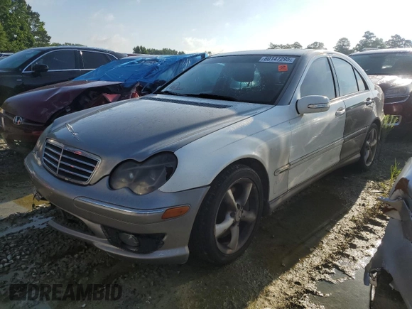 2006 Mercedes-Benz C 230 Sport z VIN WDBRF52H56A885769, wystawiony jako Copart lot #60147295 z przebiegiem 170 685 mil mil oraz Szkoda całkowita • Salvage title. Historia ofert i sprzedaży dostępna na DreamBid. Obrazek 1.