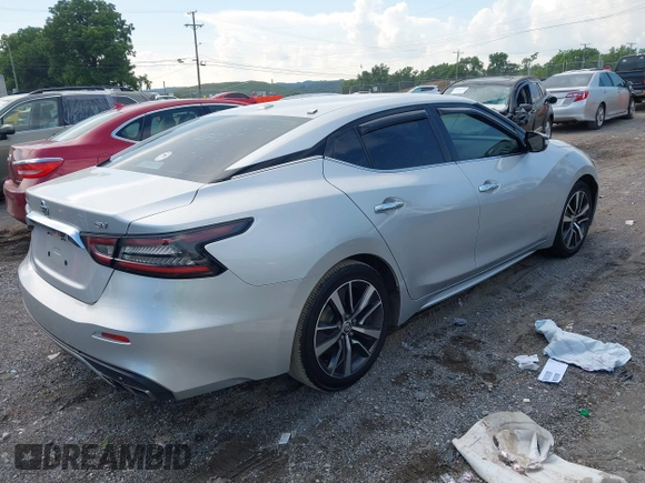 2019 Nissan Maxima SV with VIN 1N4AA6AV4KC376688, listed as a IAAI auction lot 42567641 with 178,411 mi miles and . Bid and sale history available at DreamBid. Image 4.