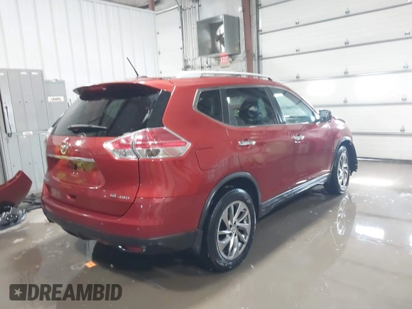 2014 Nissan Rogue SV with VIN 5N1AT2MV9EC774648, listed as a IAAI auction lot 41587650 with 227,748 mi miles. Bid and sale history available at carsss.com. Image 4.