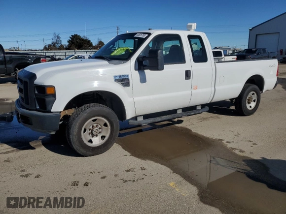 2008 Ford Super Duty F-250 SRW XL with VIN 1FTSX21528EB34887, listed as a Copart auction lot 44825765 with 169,861 mi miles and Salvage Title. Bid and sale history available at carsss.com. Image 1.