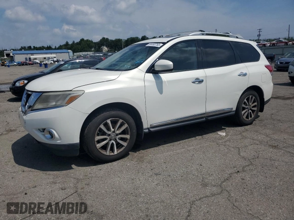 2014 Nissan Pathfinder Platinum with VIN 5N1AR2MN0EC709864, listed as a Copart auction lot 64460765 with 180,654 mi miles and Clean title. Bid and sale history available at DreamBid. Image 1.