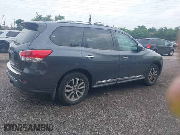 2014 Nissan Pathfinder S with VIN 5N1AR2MM3EC667620, listed as a IAAI auction lot 42654851 with 109,305 mi miles and . Bid and sale history available at DreamBid. Image 4.