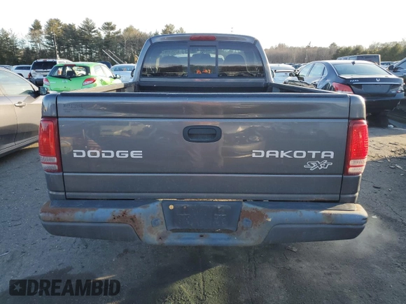 2003 Dodge Dakota with VIN 1D7FL16X03S324737, listed as a Copart auction lot 47253395 with 252,334 mi miles and Salvage Title. Bid and sale history available at carsss.com. Image 6.