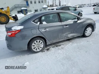 2017 Nissan Sentra S with VIN 3N1AB7AP3HY386307, listed as a Copart auction lot 45394025 with 196,135 mi miles and Salvage Title. Bid and sale history available at carsss.com. Image 3.