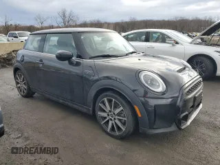 2023 MINI Hardtop Cooper S with VIN WMW53DH03P2T81248, listed as a Copart auction lot 43637175 with 9,565 mi miles and Salvage title. Bid and sale history available at DreamBid. Image 4.