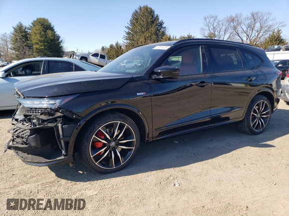 2023 Acura MDX Type S w/Advance Package with VIN 5J8YD8H88PL002850, listed as a Copart auction lot 47467475 with 33,671 mi miles and Salvage Title. Bid and sale history available at carsss.com. Image 1.
