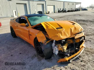 2018 Ford Mustang GT z VIN 1FA6P8CF9J5128915, wystawiony jako Copart lot #48433755 z przebiegiem 24 765 mil mil oraz Szkody całkowita. Historia ofert i sprzedaży dostępna na DreamBid. Obrazek 4.