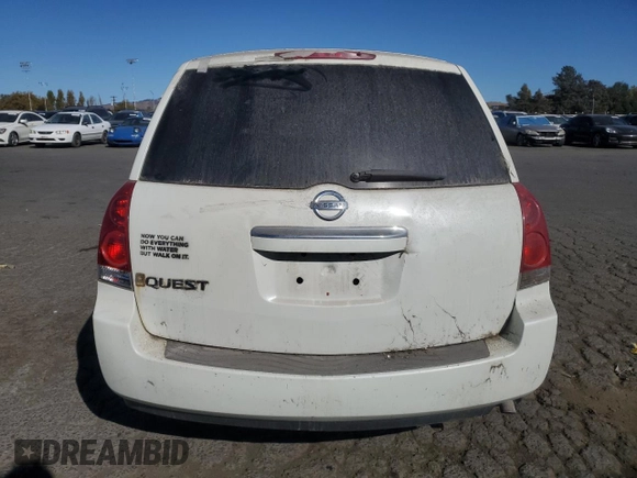 2008 Nissan Quest with VIN 5N1BV28U18N112362, listed as a Copart auction lot 78540184 with 220,913 mi miles and Clean Title. Bid and sale history available at carsss.com. Image 6.