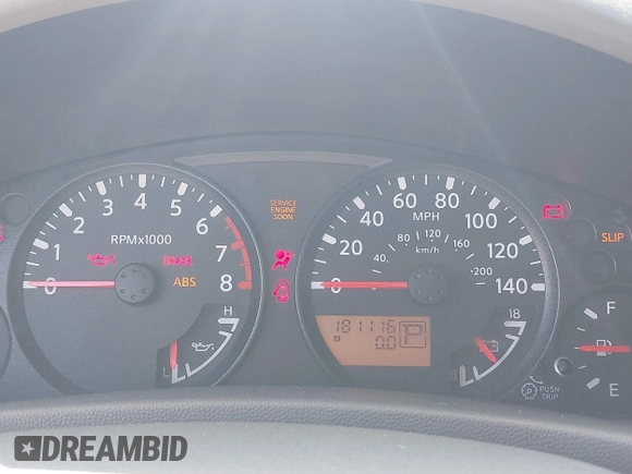 2008 Nissan Frontier SE with VIN 1N6AD07U08C444116, listed as a IAAI auction lot 42608720 with 181,116 mi miles and . Bid and sale history available at DreamBid. Image 7.