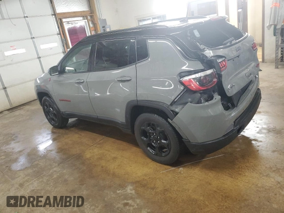 2023 Jeep Compass Trailhawk z VIN 3C4NJDDN9PT557910, wystawiony jako Copart lot #59387825 z przebiegiem 39 686 mil mil oraz Czysty tytuł • Clean title. Historia ofert i sprzedaży dostępna na DreamBid. Obrazek 2.
