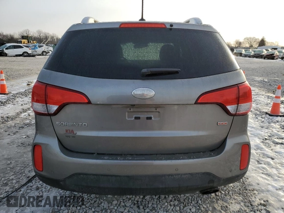 2014 Kia Sorento LX with VIN 5XYKTDA73EG548725, listed as a Copart auction lot 89277625 with 125,847 mi miles and Salvage Title. Bid and sale history available at carsss.com. Image 6.