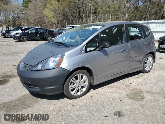 2009 Honda Fit Sport with VIN JHMGE88429S042773, listed as a Copart auction lot 50627005 with 107,570 mi miles and Salvage Title. Bid and sale history available at carsss.com. Image 1.