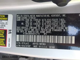 2010 Toyota Venza with VIN 4T3BA3BB9AU015776, listed as a IAAI auction lot 42053863 with 208,842 mi miles. Bid and sale history available at carsss.com. Image 9.