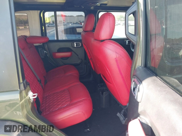 2021 Jeep Wrangler Unlimited 80th Anniversary with VIN 1C4HJXDN6MW685090, listed as a IAAI auction lot 41816088 with 31,546 mi miles and . Bid and sale history available at DreamBid. Image 8.