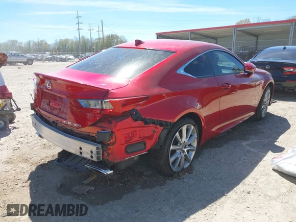 2016 Lexus RC 300 F Sport with VIN JTHSM5BCXG5001041, listed as a IAAI auction lot 41800718 with 86,523 mi miles and . Bid and sale history available at DreamBid. Image 4.