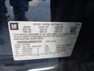2016 GMC Yukon Denali with VIN 1GKS2CKJ8GR337441, listed as a IAAI auction lot 41485647 with 171,874 mi miles. Bid and sale history available at carsss.com. Image 9.