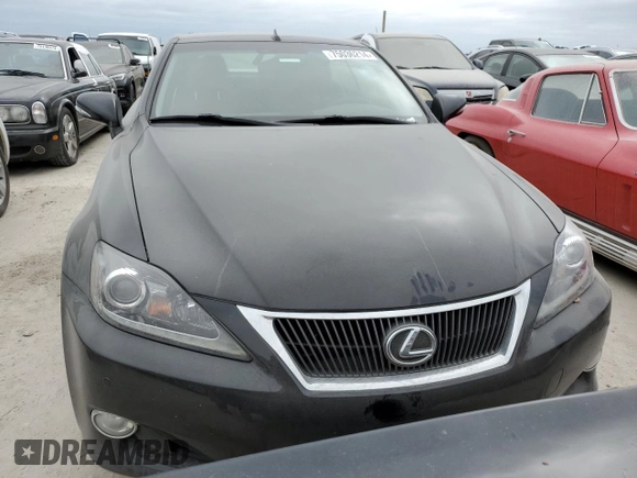 2013 Lexus IS 250 C with VIN JTHFF2C2XD2527943, listed as a Copart auction lot 75036214 with Not provided miles and Salvage title. Bid and sale history available at DreamBid. Image 5.