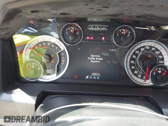 2018 Ram 1500 Lone Star Silver with VIN 1C6RR6LT0JS155196, listed as a IAAI auction lot 42261402 with 64,065 mi miles and . Bid and sale history available at DreamBid. Image 7.