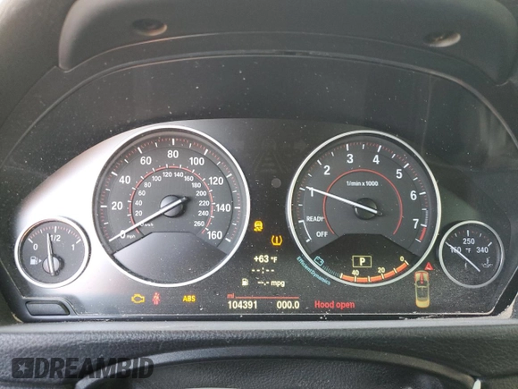 2014 BMW 4 Series 428i with VIN WBA3V7C54EJ872582, listed as a Copart auction lot 49071974 with 104,391 mi miles and Clean title. Bid and sale history available at DreamBid. Image 9.