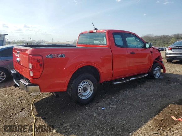 2021 Ford Ranger XL with VIN 1FTER1FH6MLD55273, listed as a Copart auction lot 54147975 with 44,139 mi miles and Salvage title. Bid and sale history available at DreamBid. Image 3.