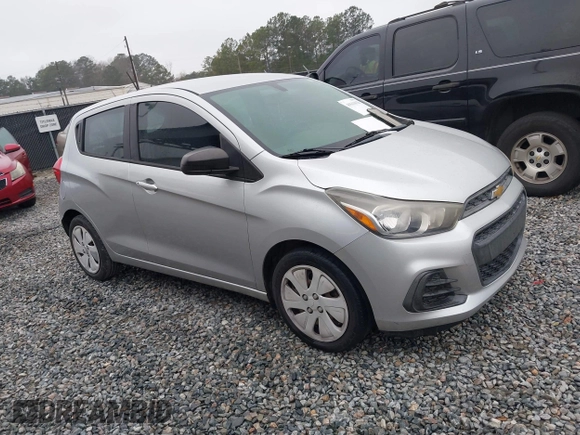 2016 Chevrolet Spark LS with VIN KL8CB6SA3GC587733, listed as a IAAI auction lot 41563025 with 124,324 mi miles. Bid and sale history available at carsss.com. Image 1.