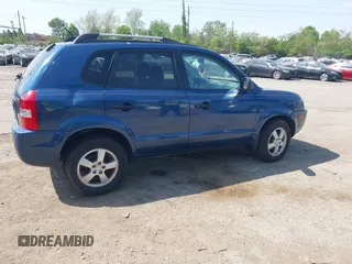 2007 Hyundai Tucson GLS with VIN KM8JM12B37U503257, listed as a IAAI auction lot 42173766 with 122,934 mi miles. Bid and sale history available at carsss.com. Image 4.