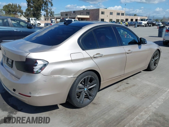 2013 BMW 3 Series 328i with VIN WBA3C1G58DNR44453, listed as a IAAI auction lot 41948831 with 170,153 mi miles. Bid and sale history available at carsss.com. Image 4.