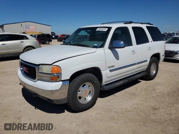 2001 GMC Yukon SLT z VIN 1GKEC13T81J152049, wystawiony jako Copart lot #56494675 z przebiegiem 160 102 mil mil oraz Szkoda całkowita • Salvage title. Historia ofert i sprzedaży dostępna na DreamBid. Obrazek 1.