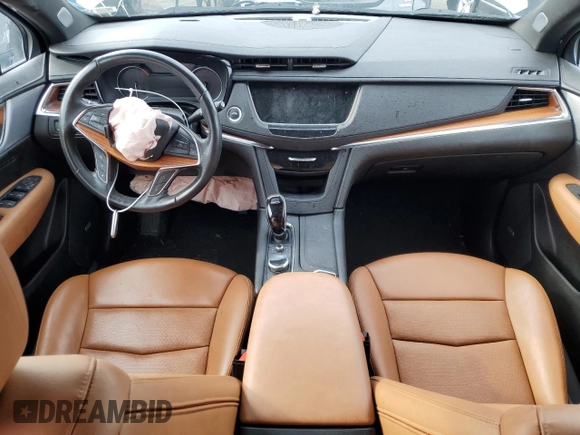 2023 Cadillac XT5 FWD Premium Luxury with VIN 1GYKNCRS6PZ100071, listed as a Copart auction lot 76248224 with 25,613 mi miles and Salvage Title. Bid and sale history available at carsss.com. Image 8.